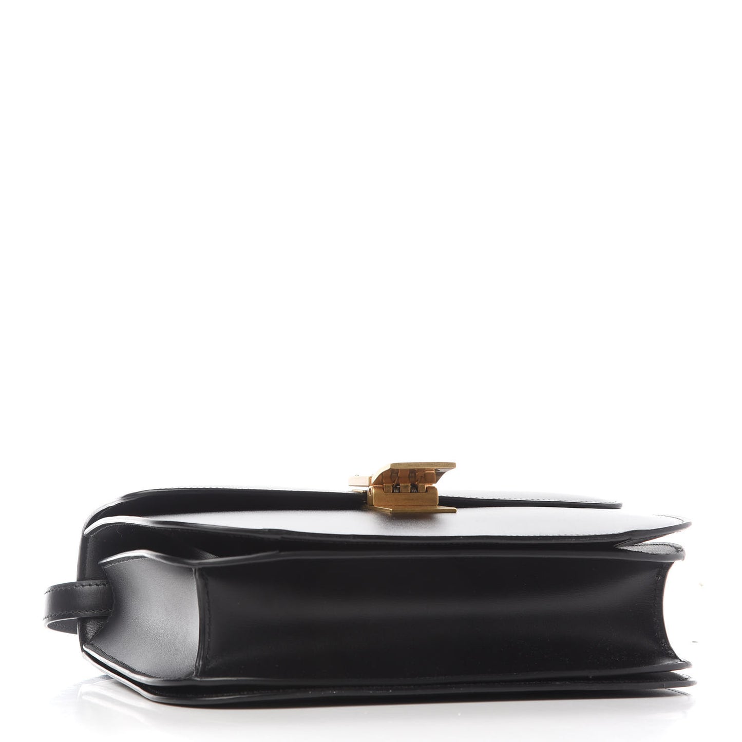 Box Calfskin Medium Classic Box Flap Bag Black