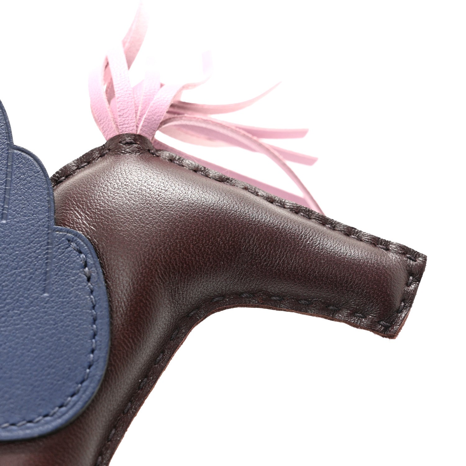 Hermes Milo Lambskin Grigri Rodeo Pegase Horse Bag Charm MM Rouge Sellier Mauve Sylvestre Bleu Saphir 6 of 7