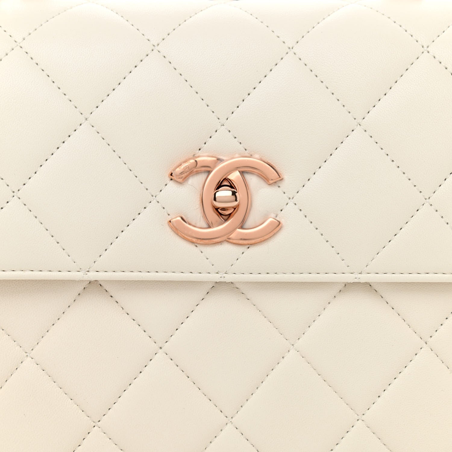 Chanel Lambskin Quilted Small Trendy CC Dual Handle Flap Bag White 8 of 10
