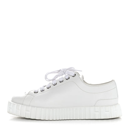 Hermes Calfskin Cross Sneakers 36 White 1 of 9