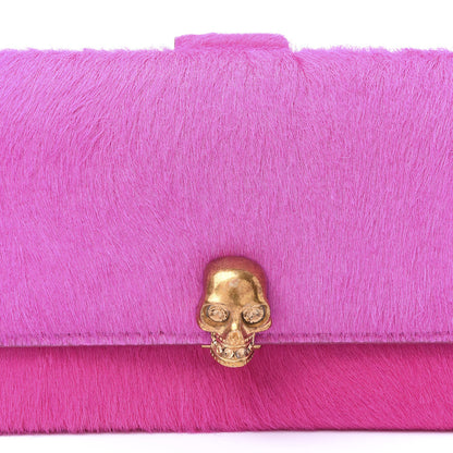 Alexander McQueen Calf Hair Skull Continental Wallet Bright Pink 8 of 8