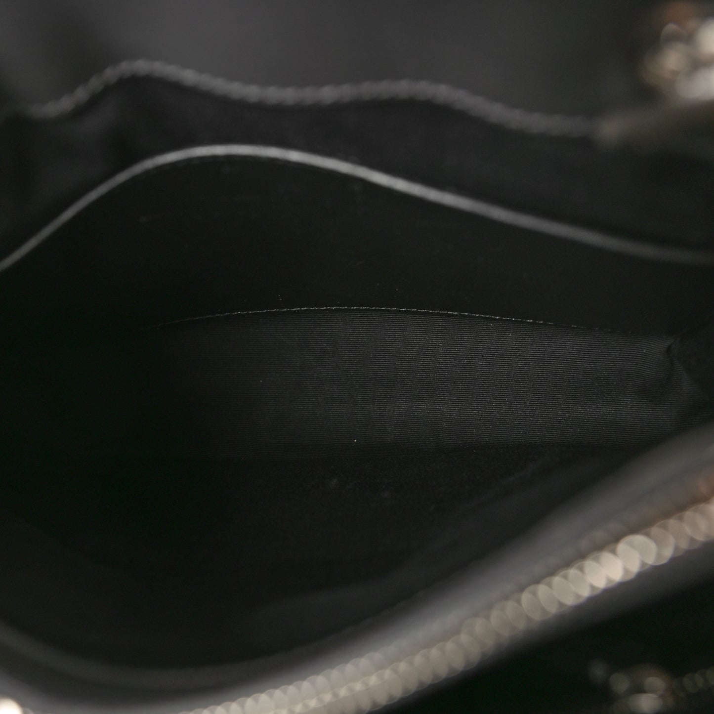 Calfskin Y Quilted Monogram Small Loulou Shopper Grey