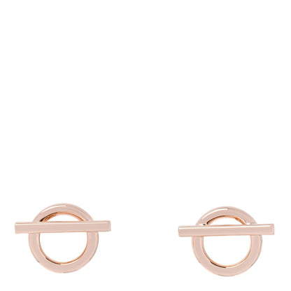 Hermes 18K Rose Gold PM Echappee Earrings 1 of 5