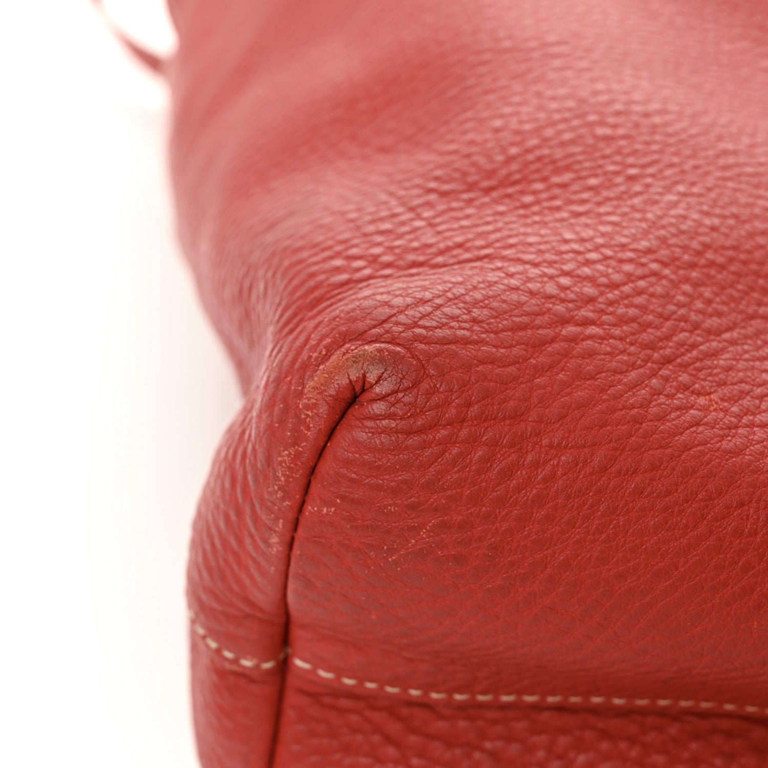 Prada Vitello Daino Tote Rosso 11 of 15