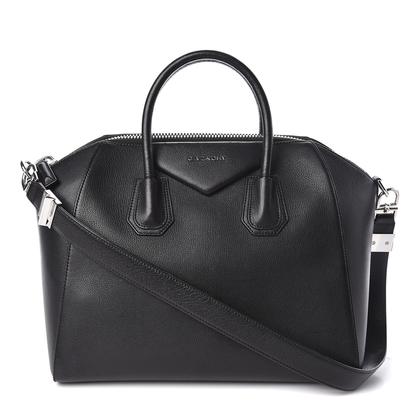 Sugar Goatskin Medium Antigona Black