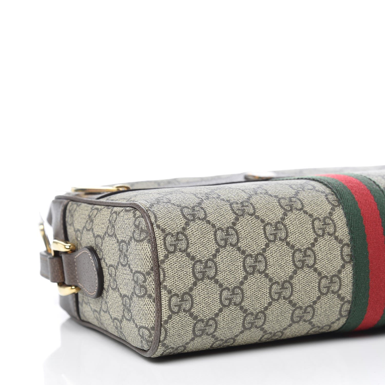 Gucci GG Supreme Monogram Web Small Ophidia Shoulder Bag Brown 6 of 10