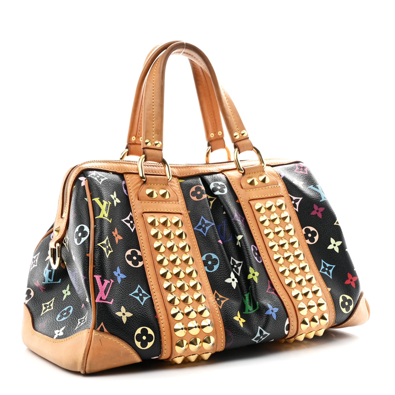 Louis Vuitton Monogram Multicolor Courtney MM Black 3 of 10