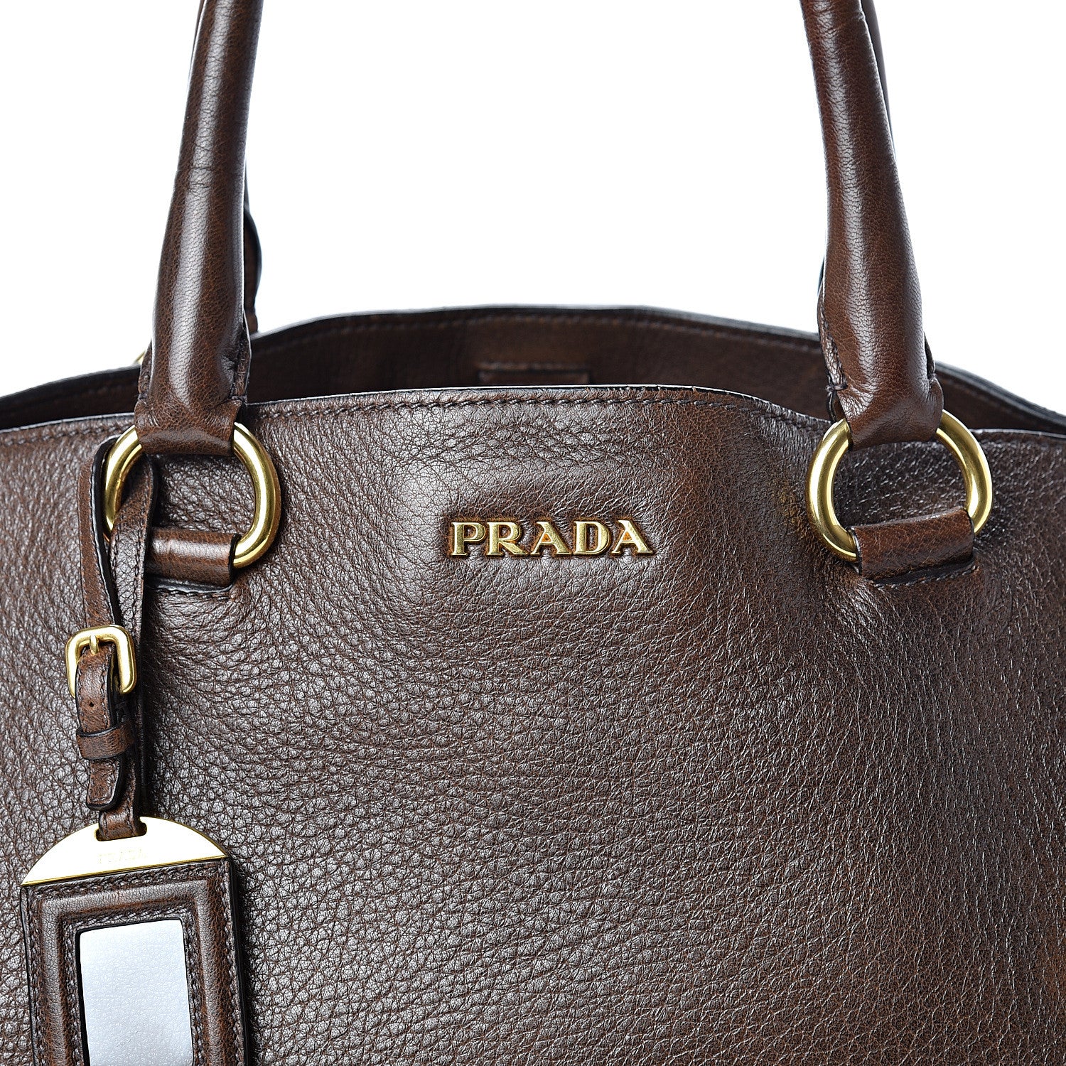 Prada Cervo Shopping Tote Bruciato 8 of 14