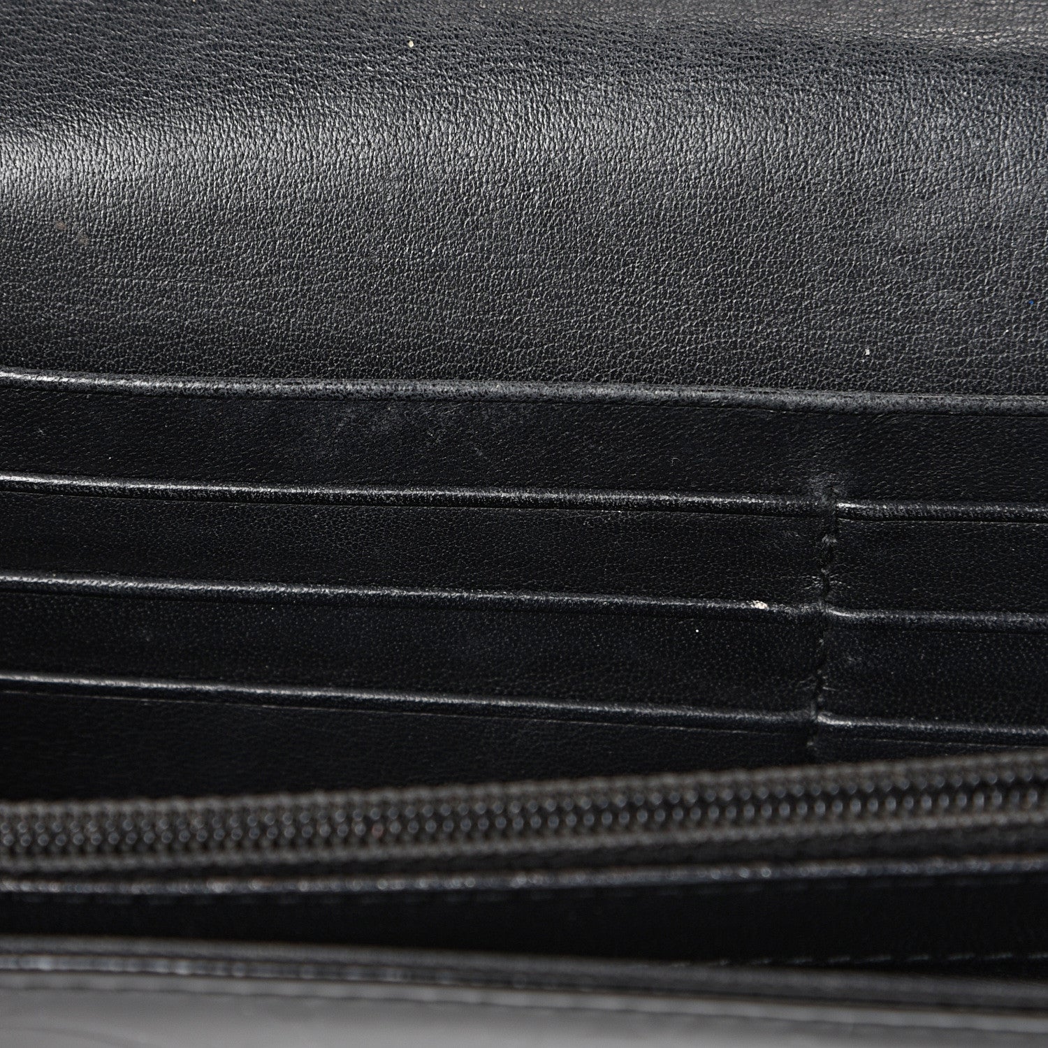 Christian Dior Patent Cannage Rendezvous Wallet Black 10 of 14