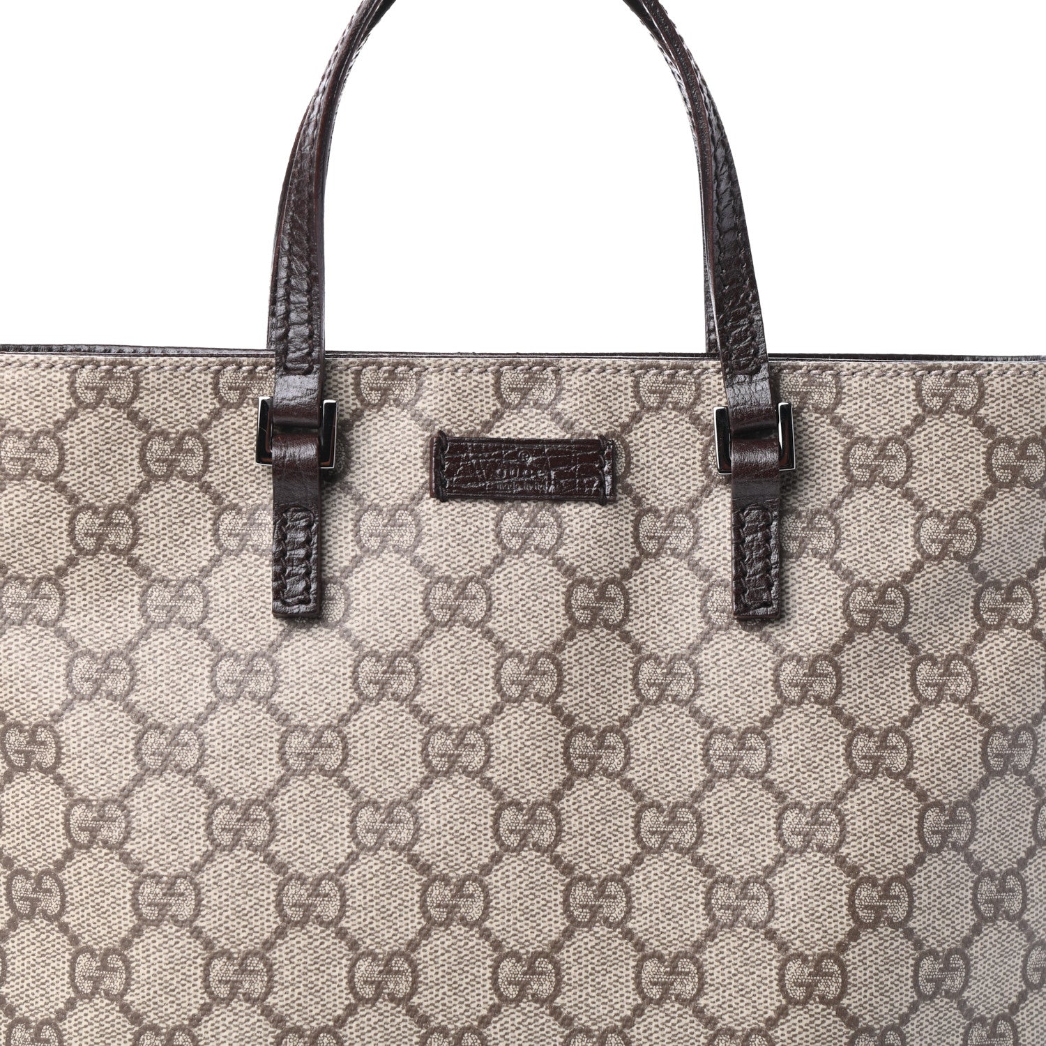 Gucci GG Plus Monogram Flat Vertical Tote Dark Brown 7 of 9