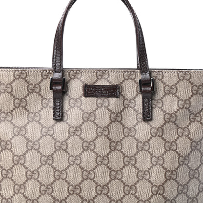 Gucci GG Plus Monogram Flat Vertical Tote Dark Brown 7 of 9