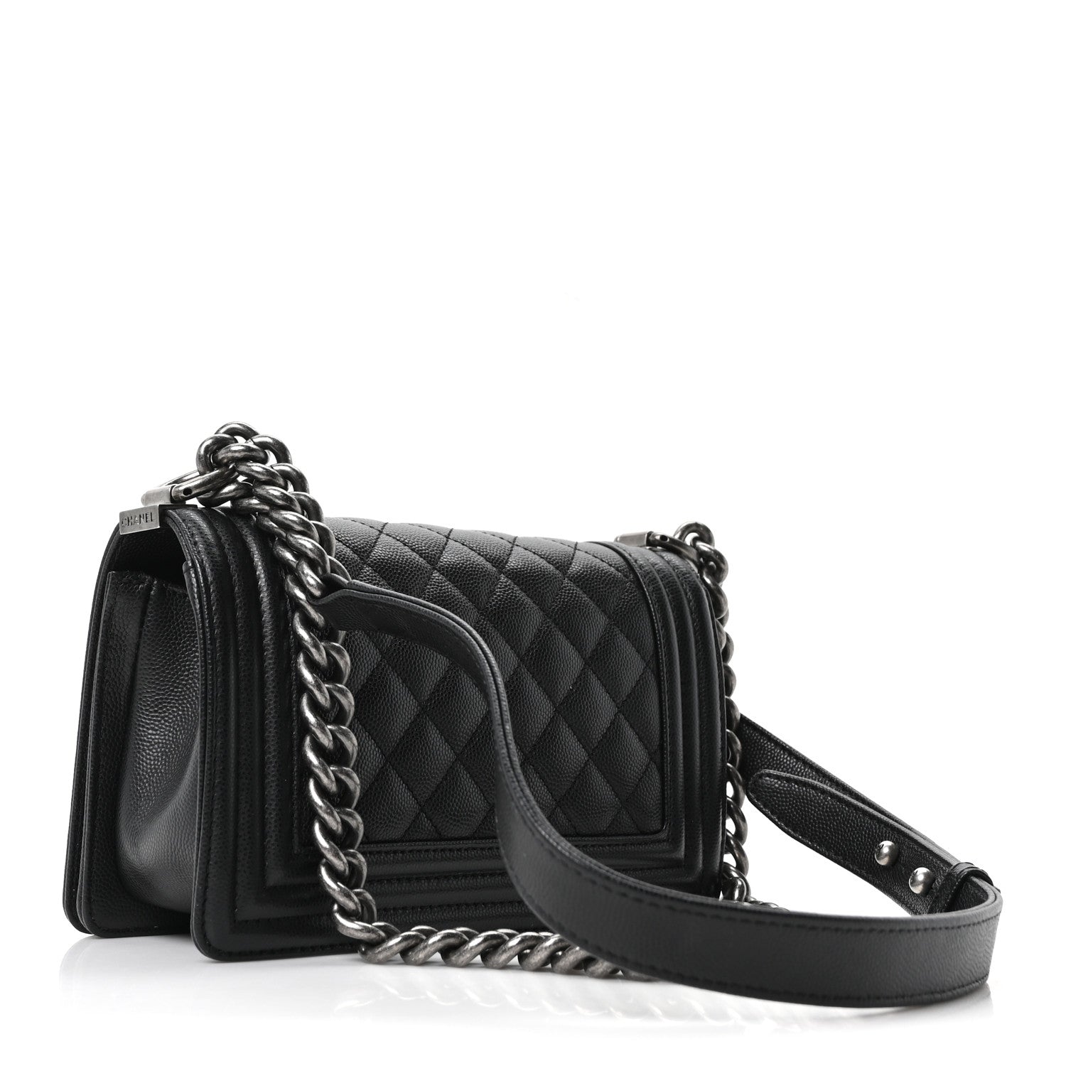 Chanel Caviar Quilted Small Boy Flap Black 3 of 10