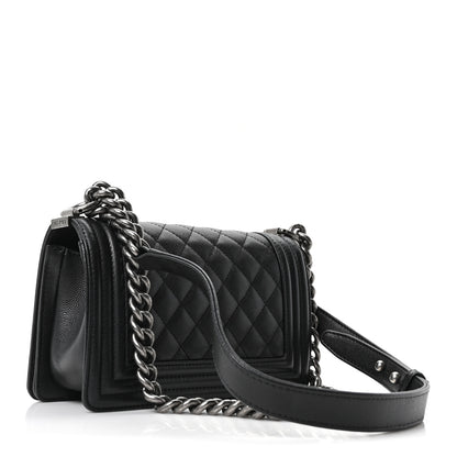 Chanel Caviar Quilted Small Boy Flap Black 3 of 10