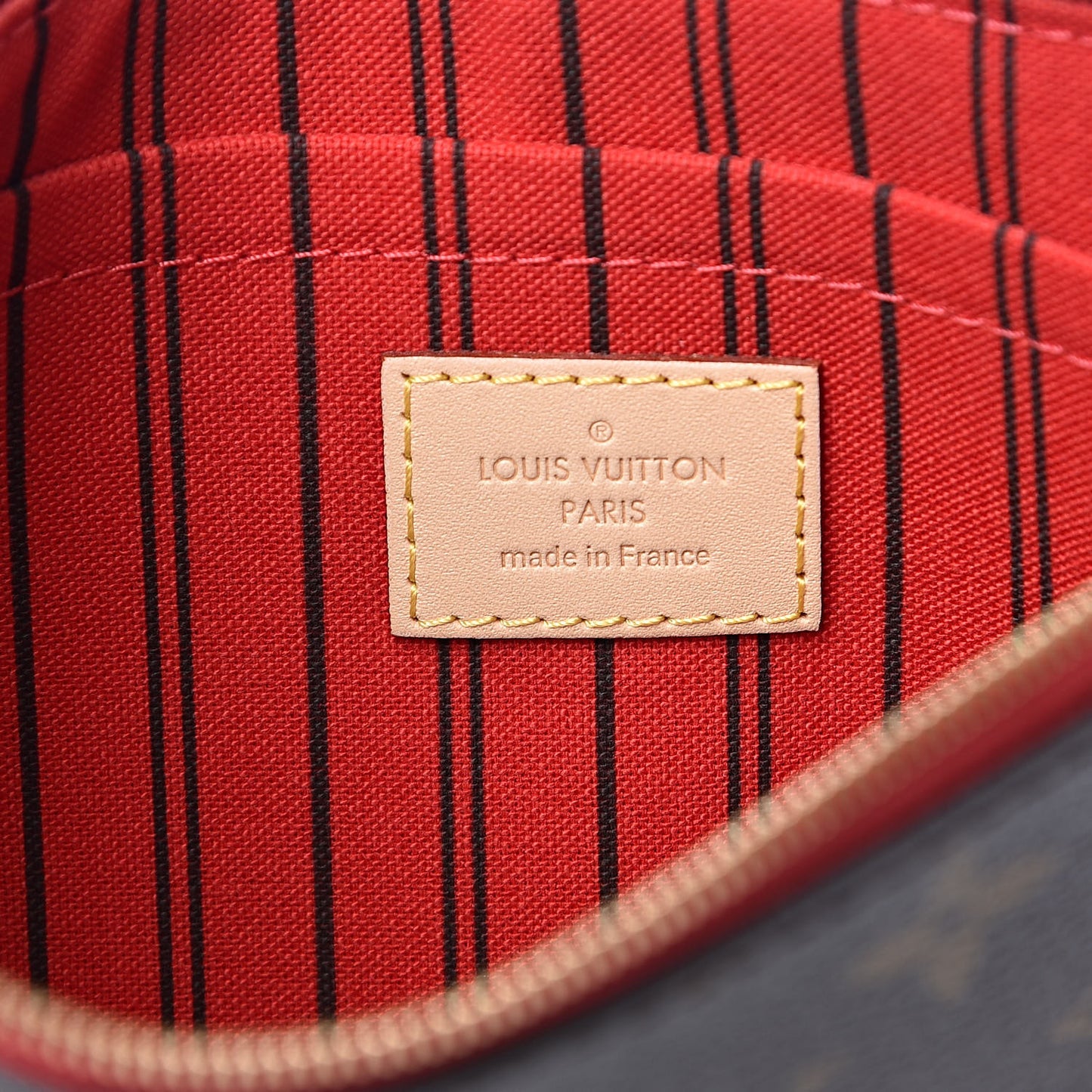 Monogram Neverfull MM GM Pochette Cherry