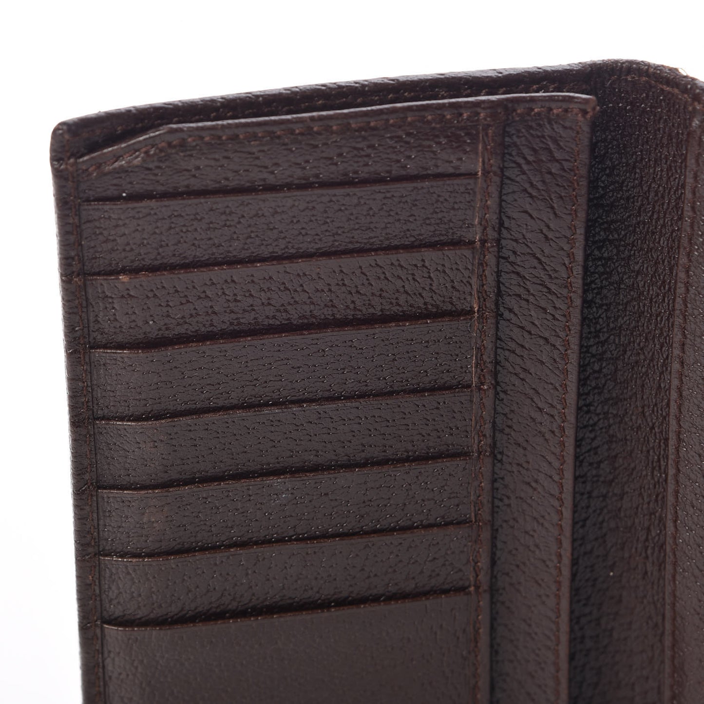 Monogram Calfskin Ladies Web Continental Wallet Beige Ebony Cocoa