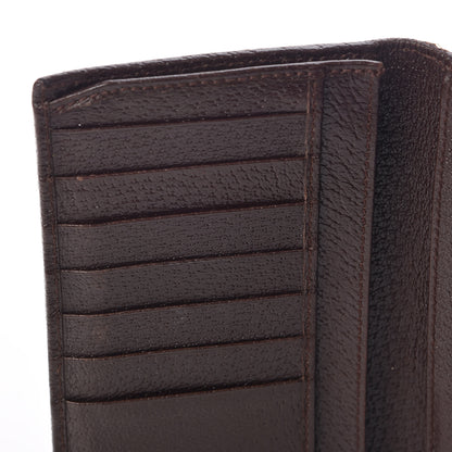 Gucci Monogram Calfskin Ladies Web Continental Wallet Beige Ebony Cocoa 10 of 12