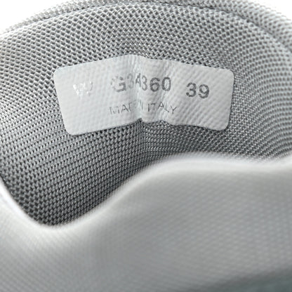 Chanel Suede Calfskin CC Sneakers 39 Blue Grey White 8 of 8