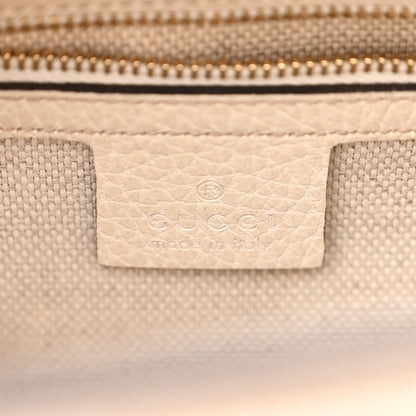 Gucci Dollar Calfskin Medium Soho Top Handle Satchel Ivoire 6 of 15