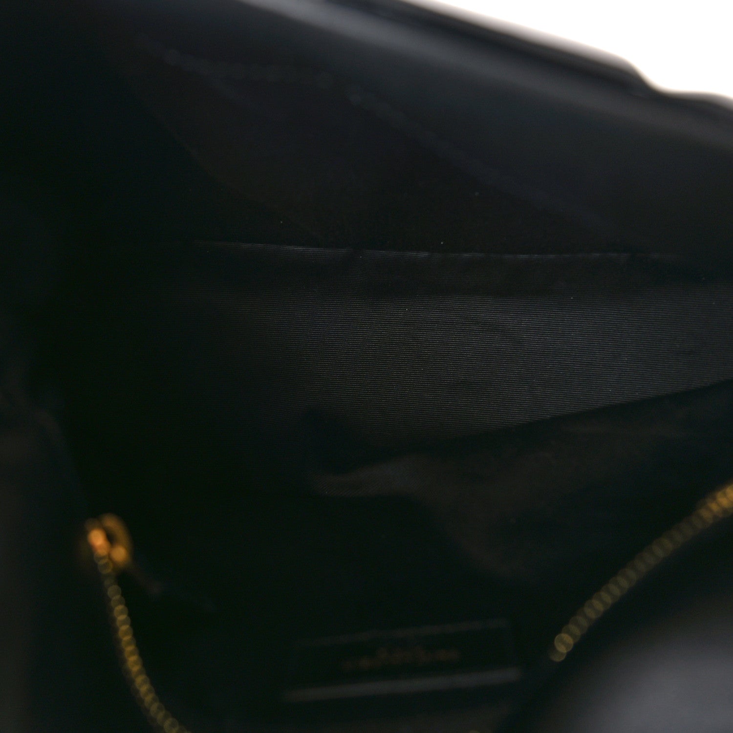 Saint Laurent SAINT LAURENT Patent Quilted Small Loulou Puffer Monogram Chain Satchel Black 5 of 12