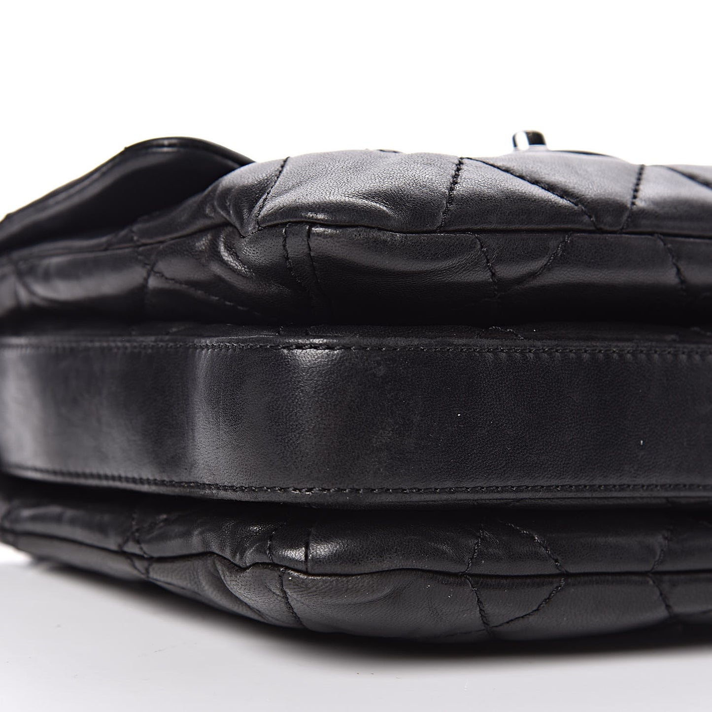 Lambskin Quilted Mini Chanel 3 Flap Black