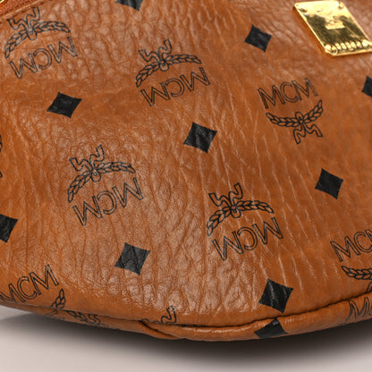 MCM Visetos Medium Fusten Belt Bag Cognac 8 of 9
