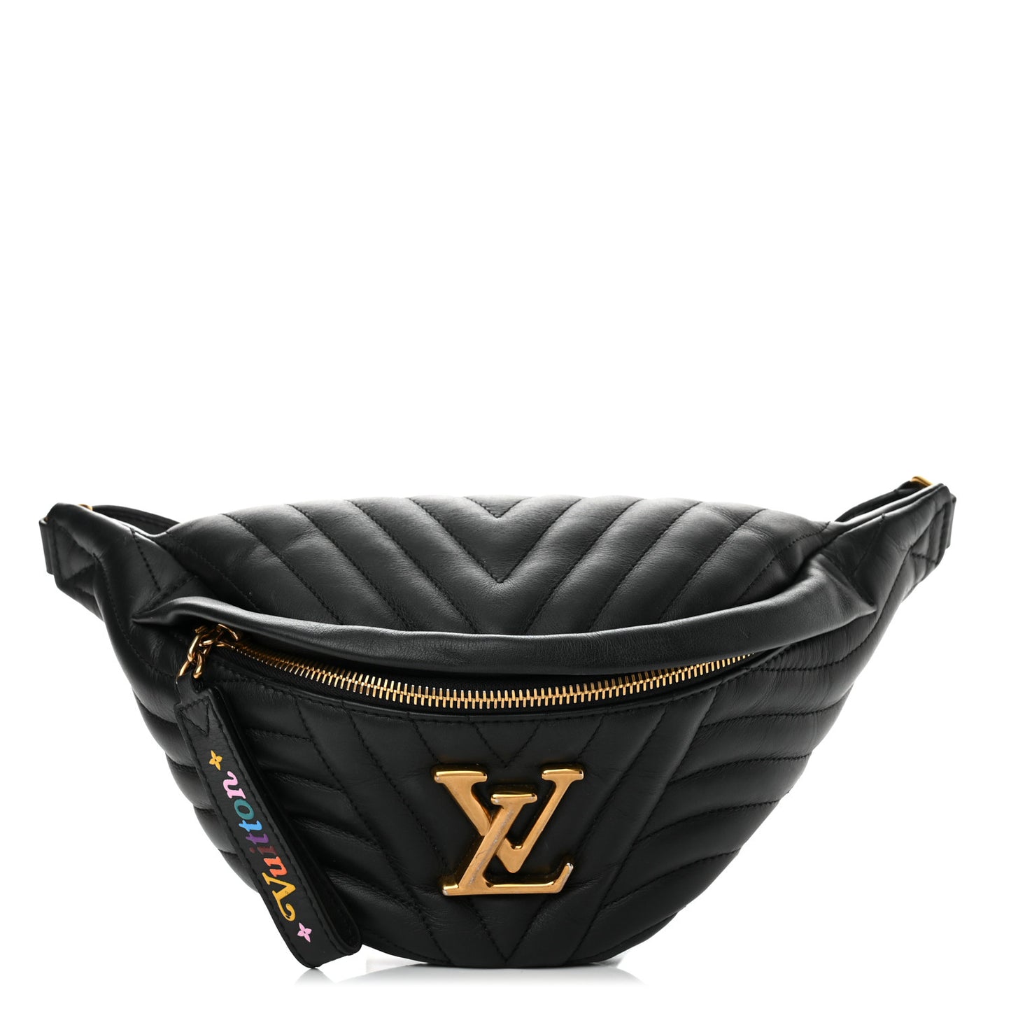 Calfskin Quilted New Wave Bumbag Black