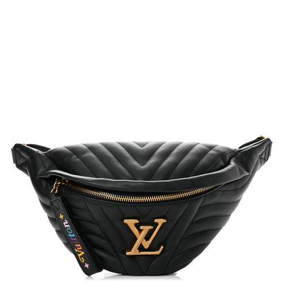 Louis Vuitton Calfskin Quilted New Wave Bumbag Black 1 of 8