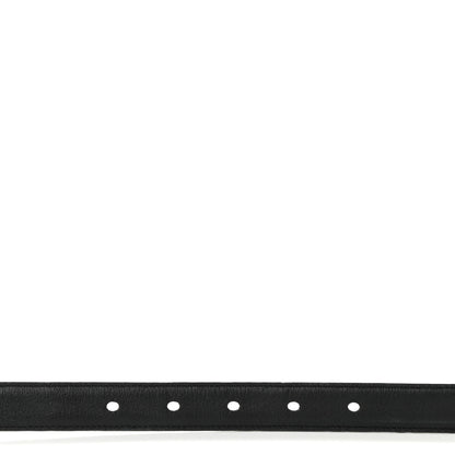 Saint Laurent Smooth Calfskin Monogram Square Buckle Belt 75 30 Black 4 of 6