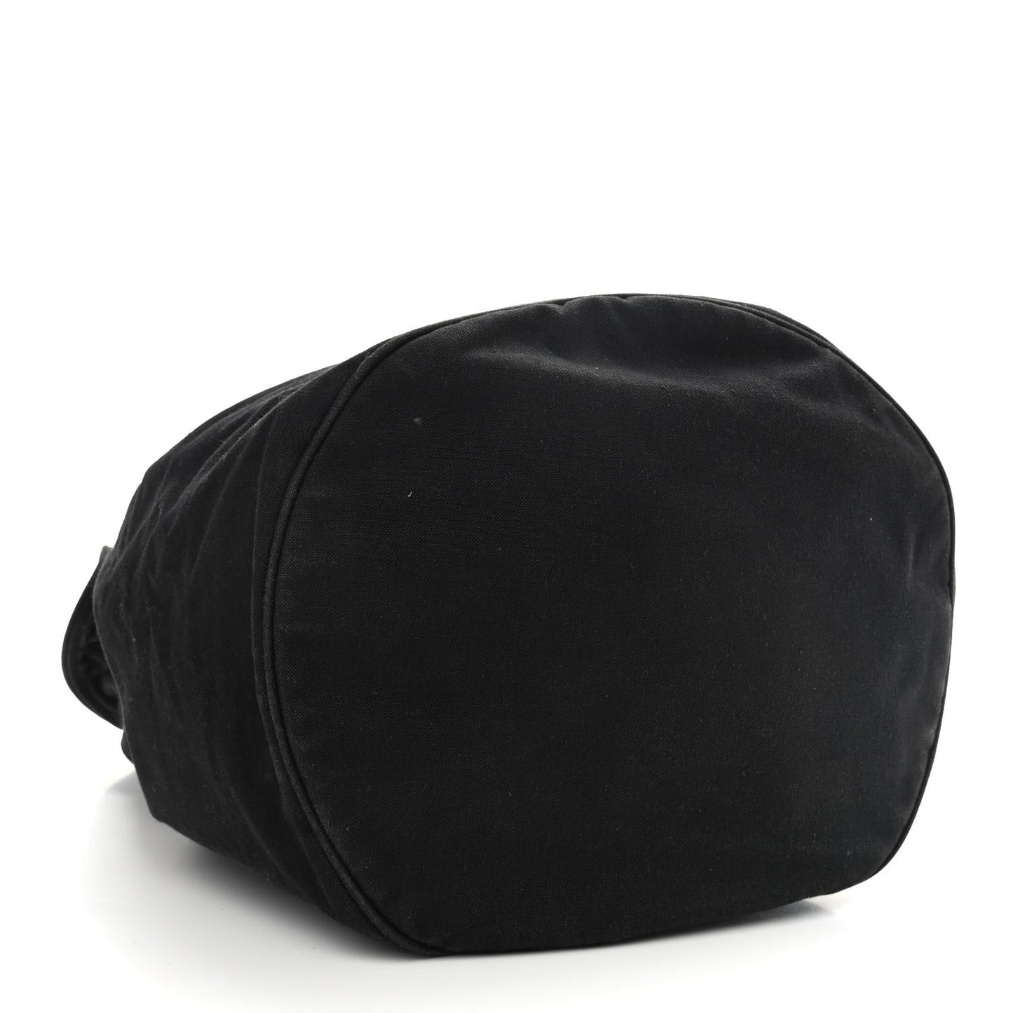 Canvas Drawstring Backpack Black White