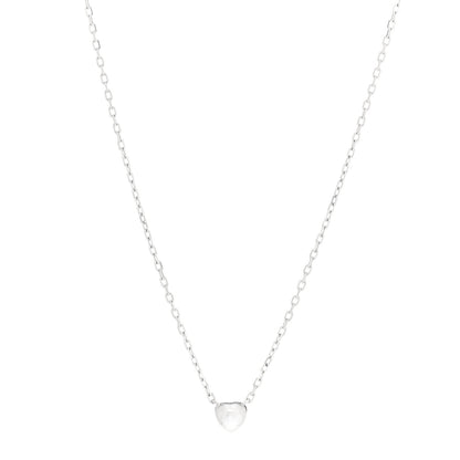 Cartier 18K White Gold Diamond D'Amour Heart Pendant Necklace 3 of 5