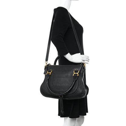 Chloe Calfskin Medium Marcie Satchel Black 2 of 11