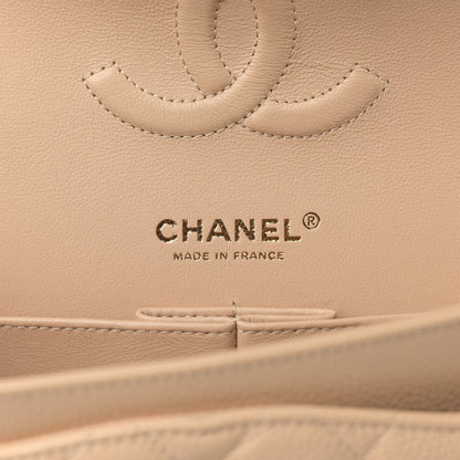 Chanel Caviar Quilted Medium Double Flap Beige 6 of 11