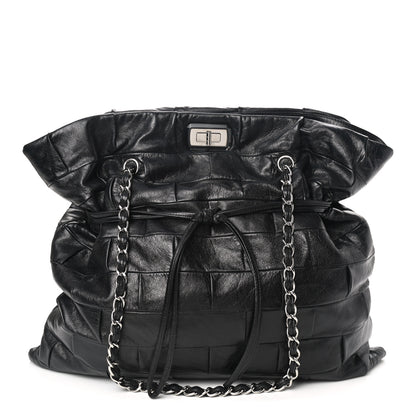 Chanel Lambskin Igloo Drawstring Tote Black 1 of 10