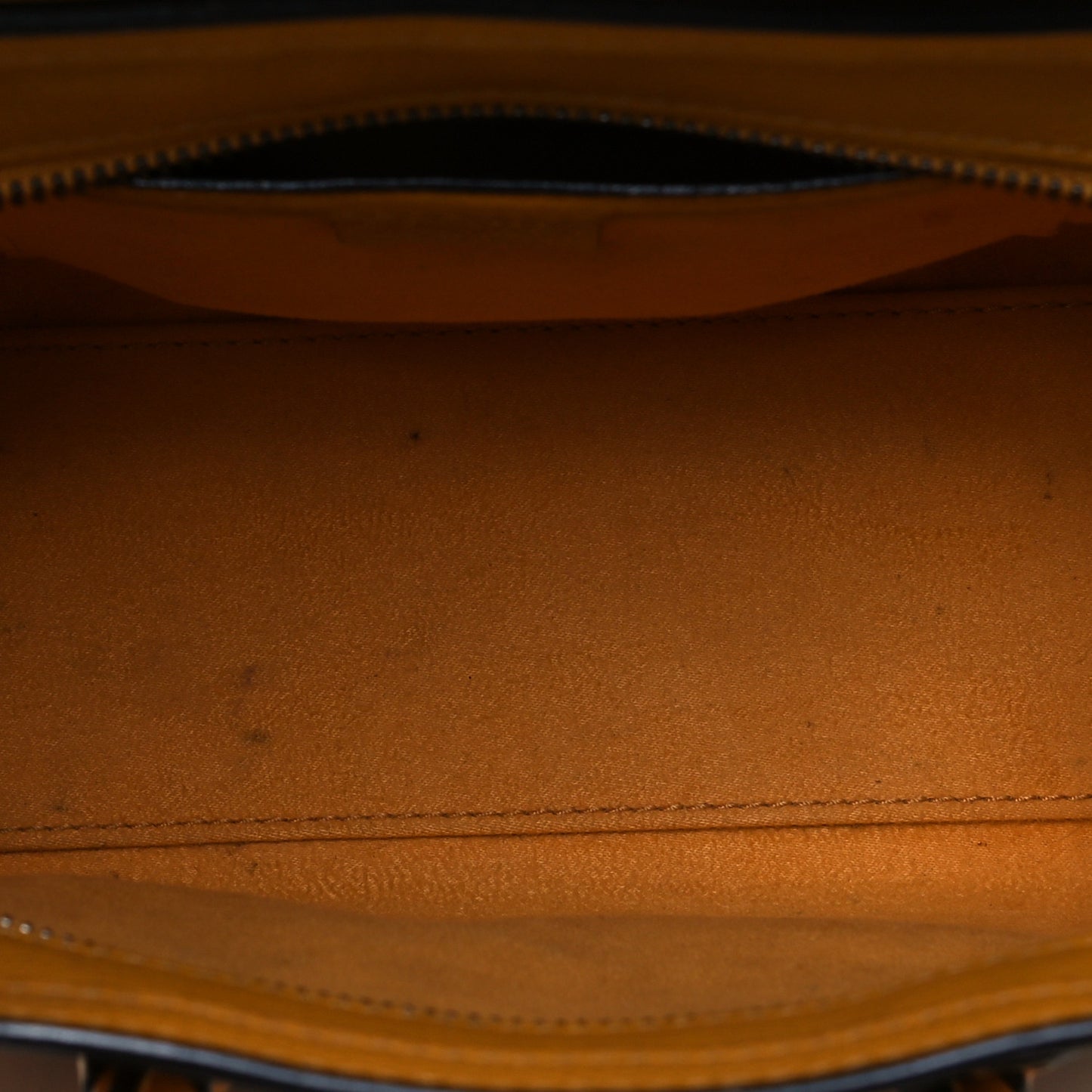 Drummed Calfskin Nano Luggage Ocre