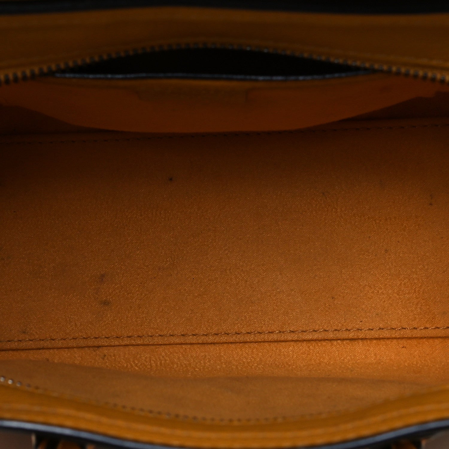 Celine Drummed Calfskin Nano Luggage Ocre 6 of 10