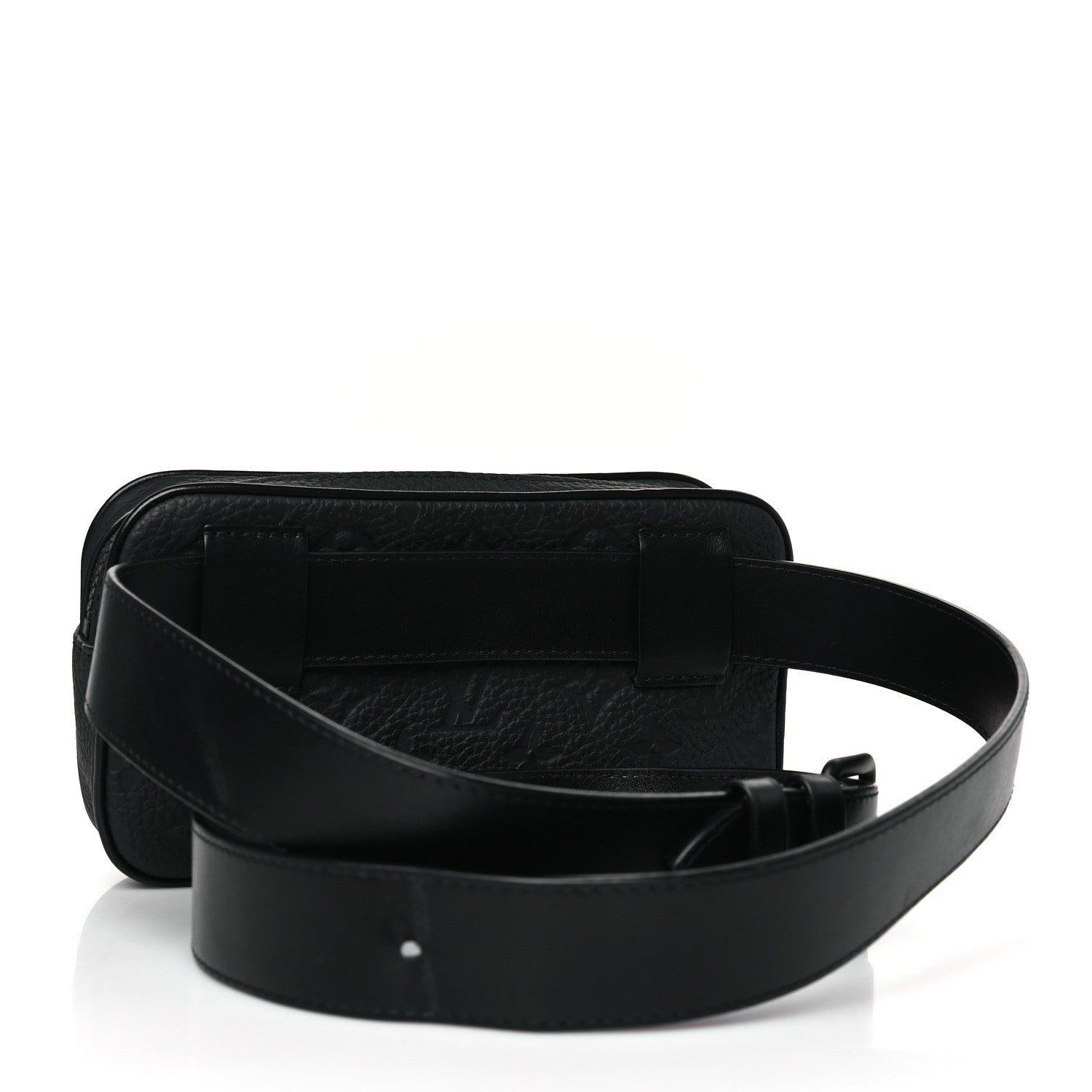 Louis Vuitton Taurillon Monogram Uniformes Solar Ray Soft Pochette Volga Belt Bag Black 3 of 9