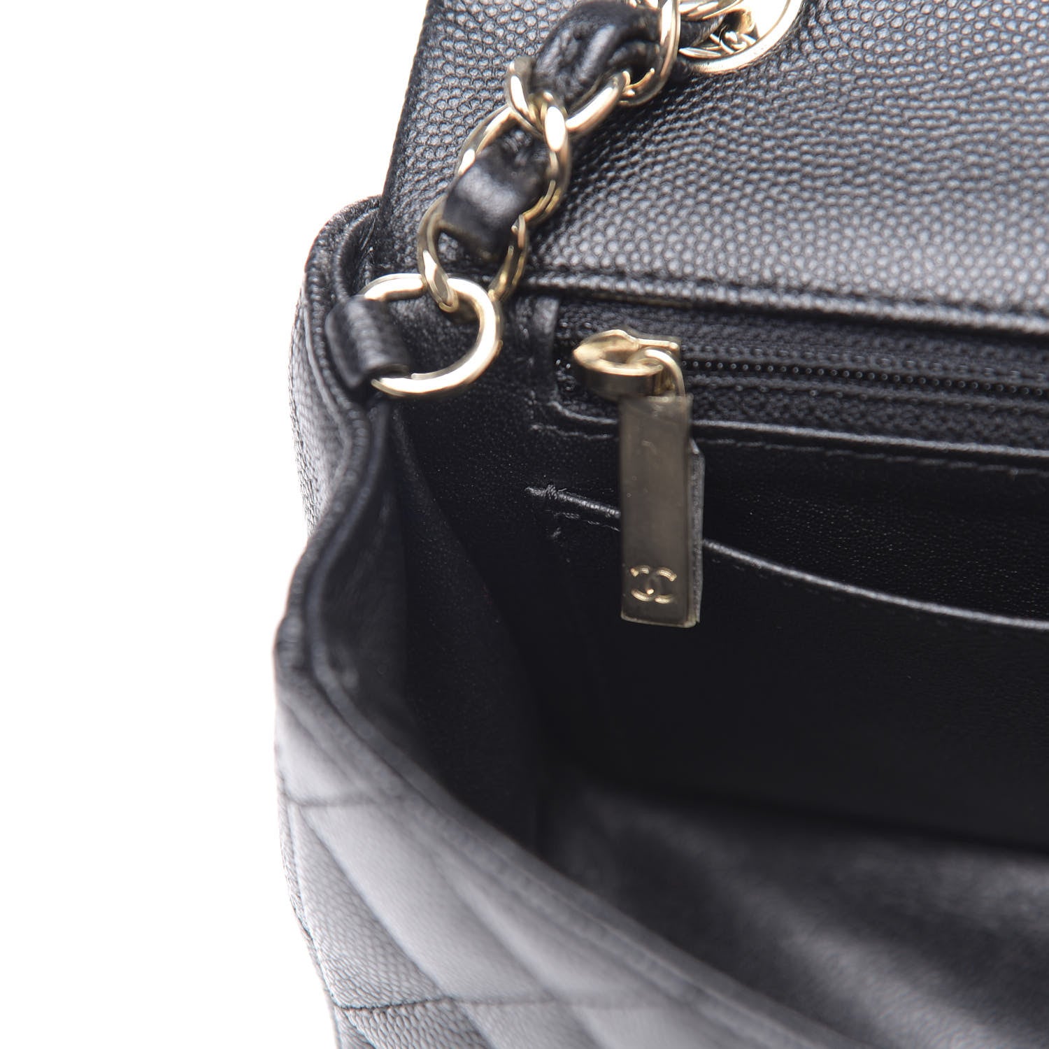 Chanel Caviar Quilted Mini Rectangular Flap Black 11 of 12