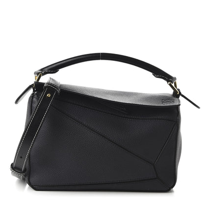 Loewe Calfskin Small Puzzle Bag Midnight Blue Black 2 of 19