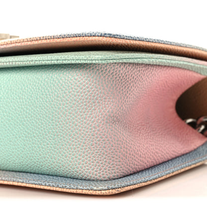 Chanel Caviar Quilted Medium Cuba Rainbow Boy Flap Multicolor 10 of 10