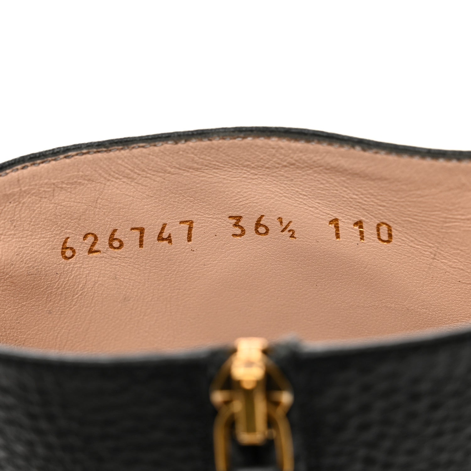 Gucci Austin Calfskin Interlocking G Ankle Boots 36.5 Black 7 of 8