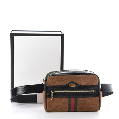 Gucci Suede Small Ophidia Belt Bag 85 34 Brown 8 of 8