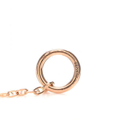 Hermes 18K Rose Gold Diamond PM New Farandole Pendant Necklace SH 5 of 6