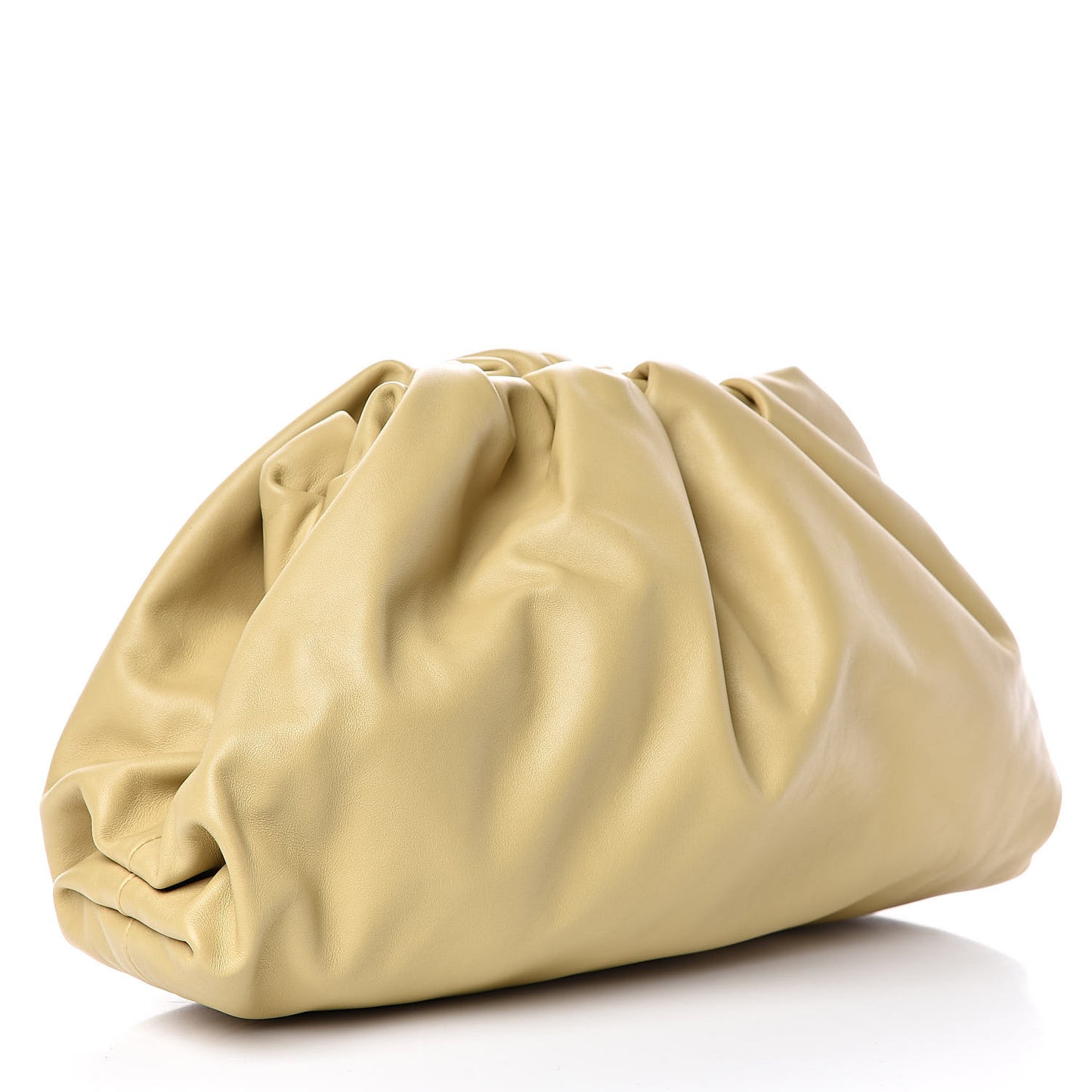 Smooth Butter Calf The Pouch Oversized Clutch Tapioca