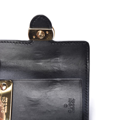 Gucci Guccissima Icon Signature 6 Key Holder Case Black 9 of 20