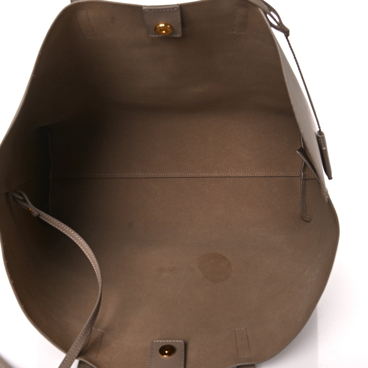 Saint Laurent Calfskin Large Shopping Tote Dark Beige 4 of 13