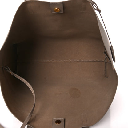 Saint Laurent Calfskin Large Shopping Tote Dark Beige 4 of 13