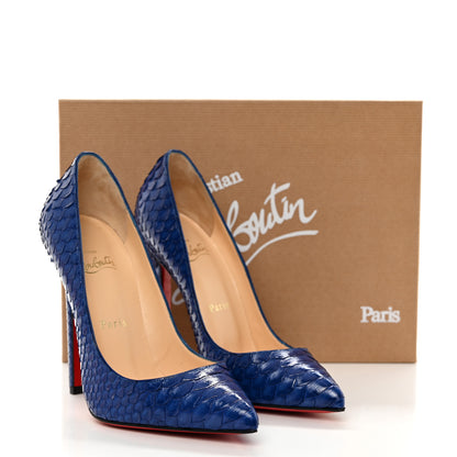 Christian Louboutin Snakeskin Pigalle 120 Pumps 38 Crystal 3 of 8