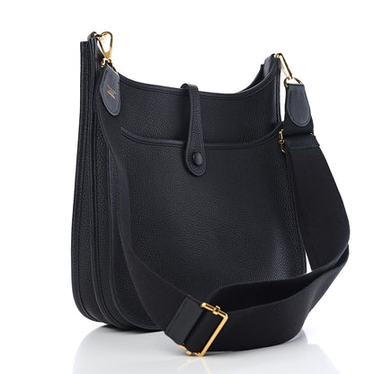 Hermes Taurillon Clemence Evelyne III PM Black 2 of 10