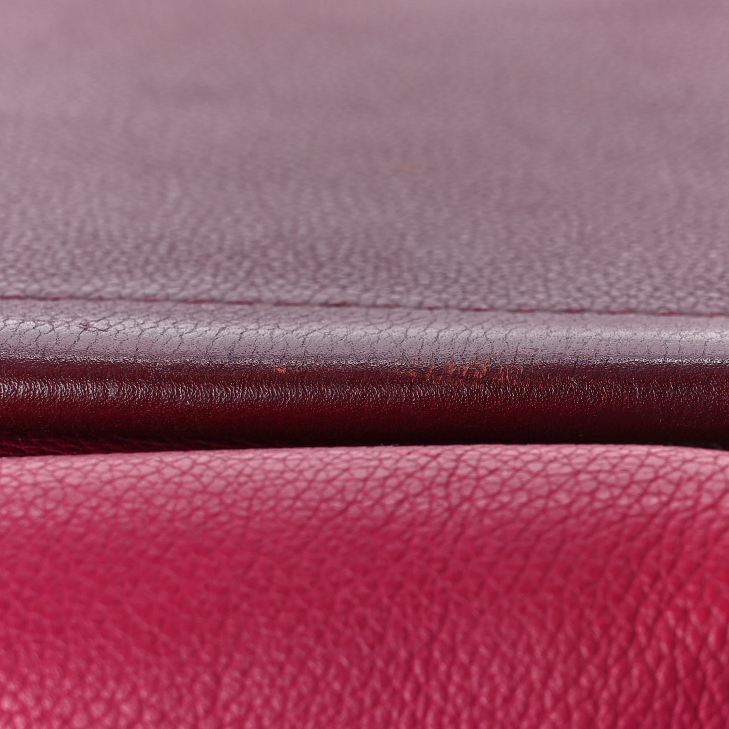 Calfskin Lockme II Top Handle Grenat Dahlia