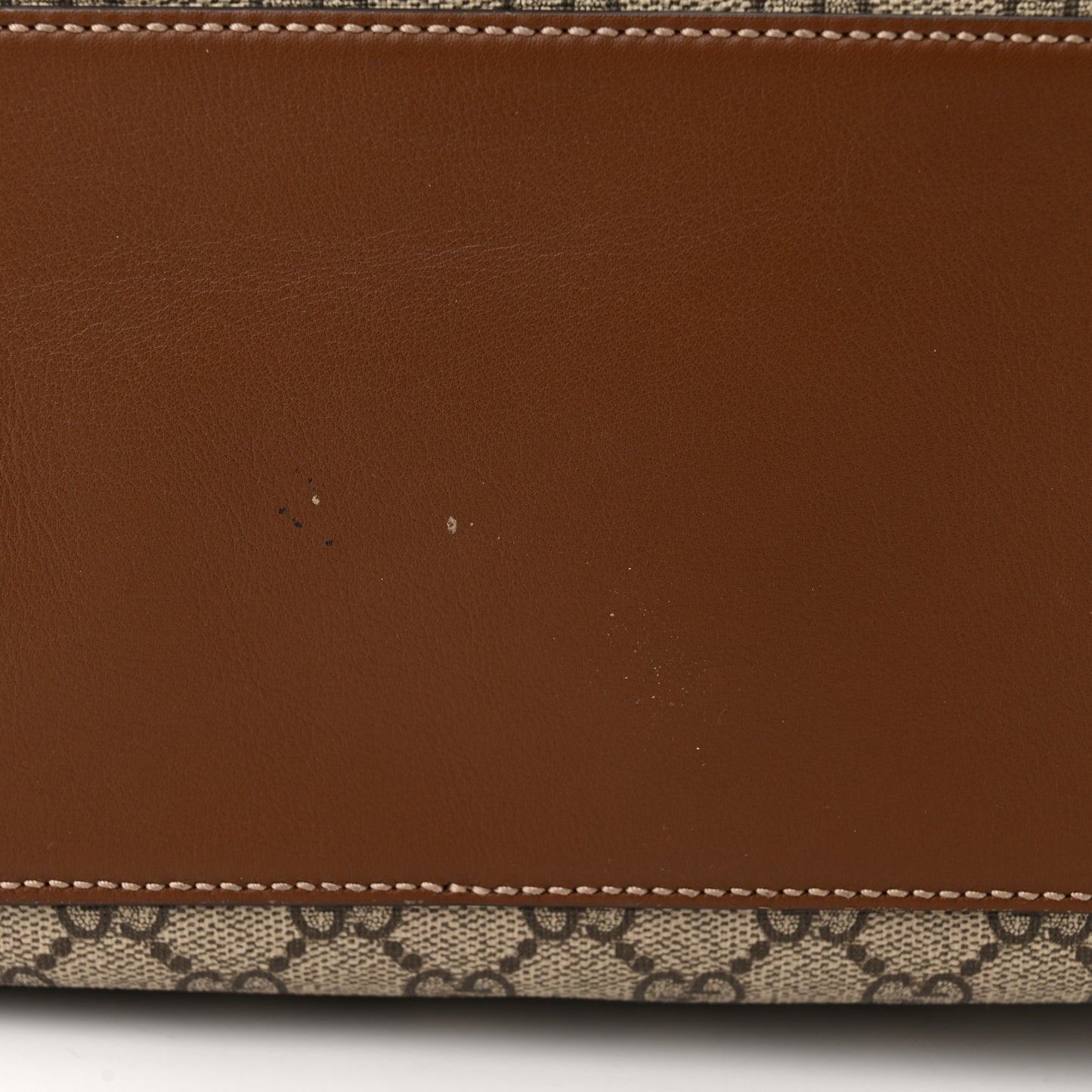 GG Supreme Monogram Large Linea A Hobo Light Brown